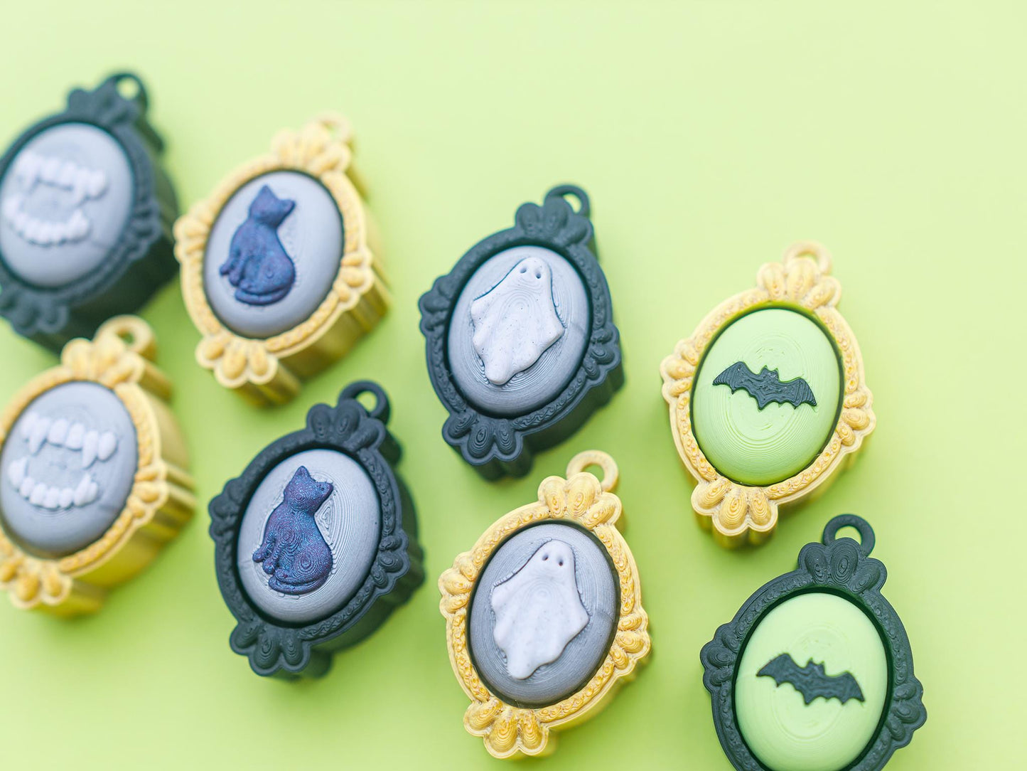 Halloween Vintage frame ghost Fidget Clicker Toy Bat Fidget Clicker