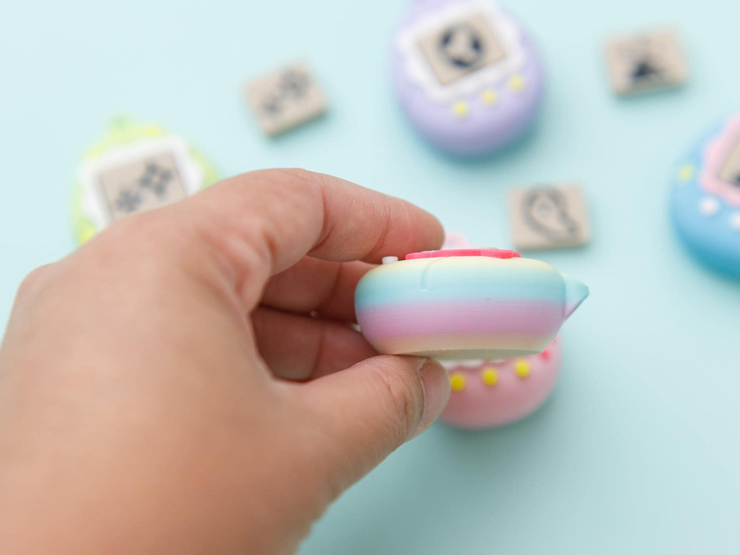 Virtual Pet Fidget Clicker Toy 3D printed fidget