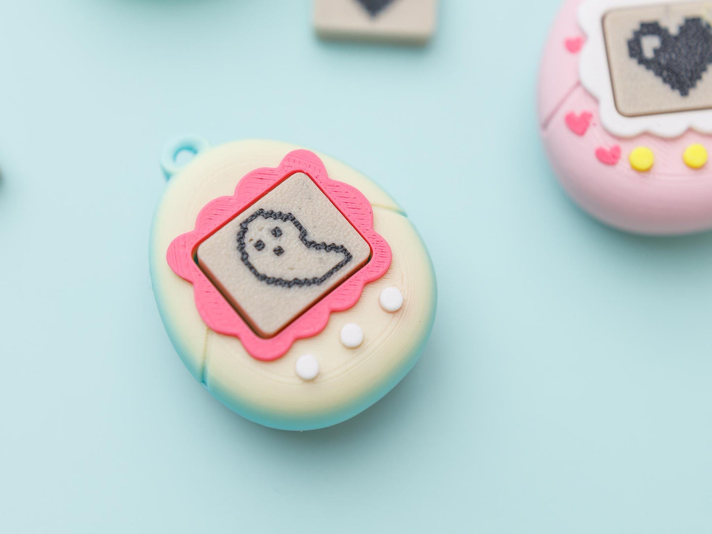 Virtual Pet Fidget Clicker Toy 3D printed fidget
