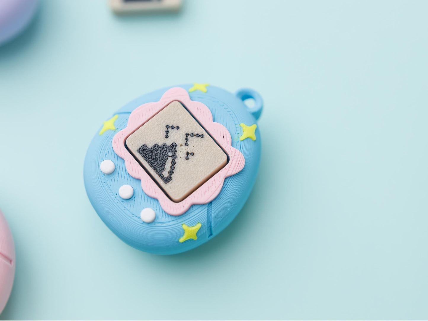Virtual Pet Fidget Clicker Toy 3D printed fidget