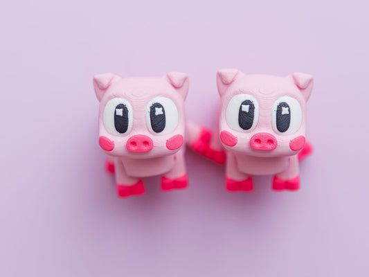 Piglet Flexi Fidget Toy 3D printed toy