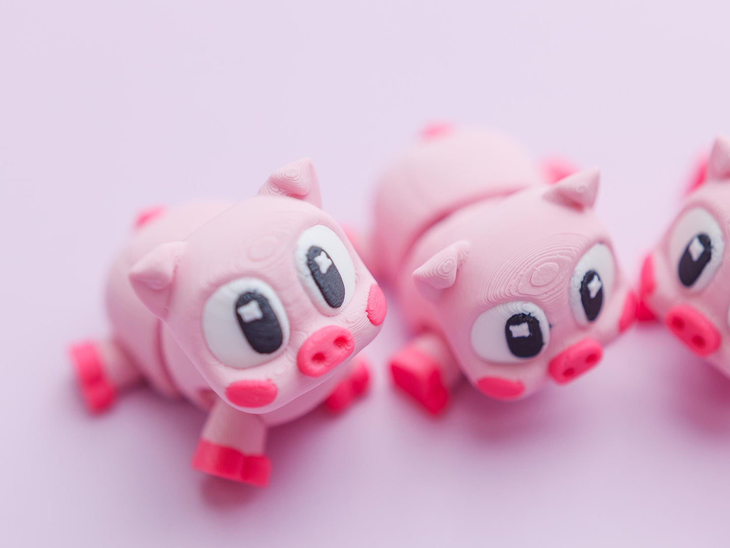 Piglet Flexi Fidget Toy 3D printed toy
