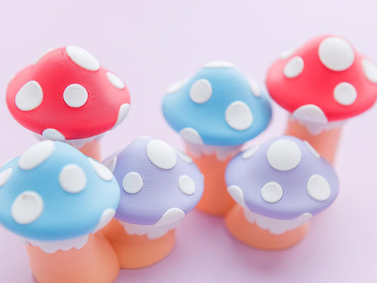 Toadstool Fidget Clicker Toy 3D printed fidget