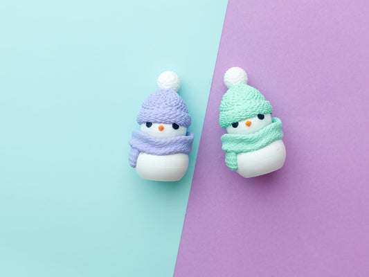 Snow man Fidget clicker toy Trendy 3D printed fidget