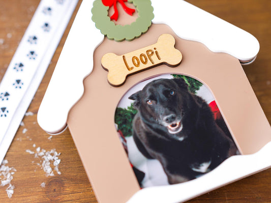 Custom Dog Photo Christmas Ornament Pet Portrait Christmas Ornament Dog Photo Ornament Dog Name Ornament 2025 Pet Christmas Ornament