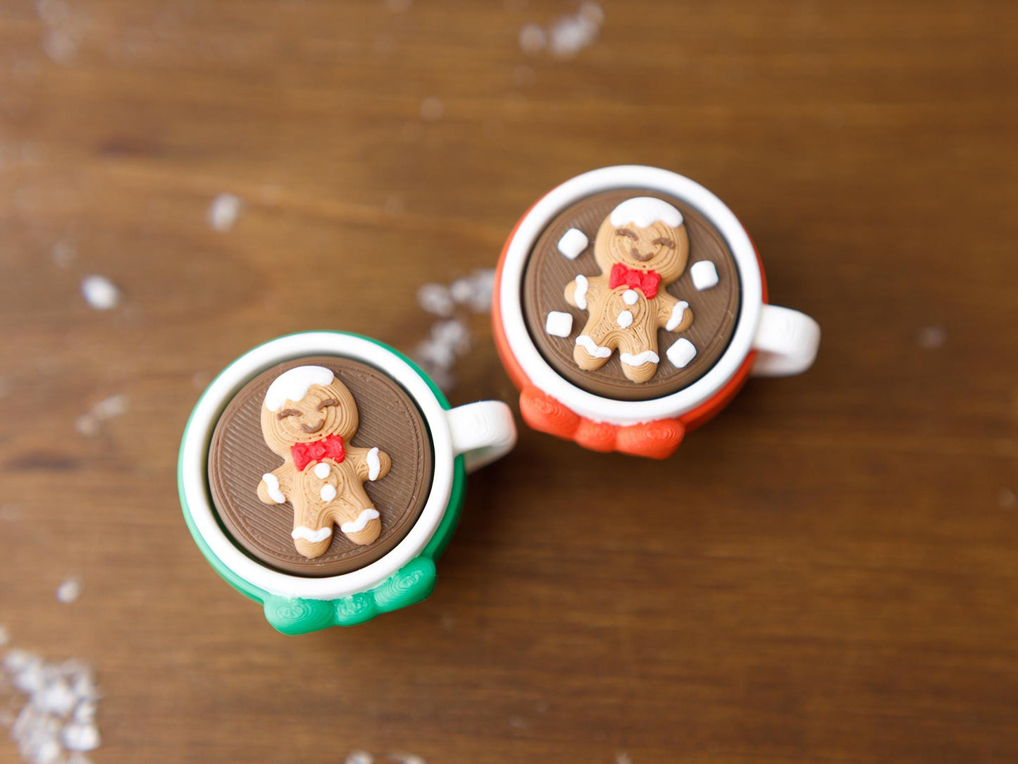 Hot Cocoa Fidget Clicker 3D printed Christmas Fidget Clicker Ginger Bread hot cocoa Snowman hot cocoa Bear hot cocoa fidget clicker toy