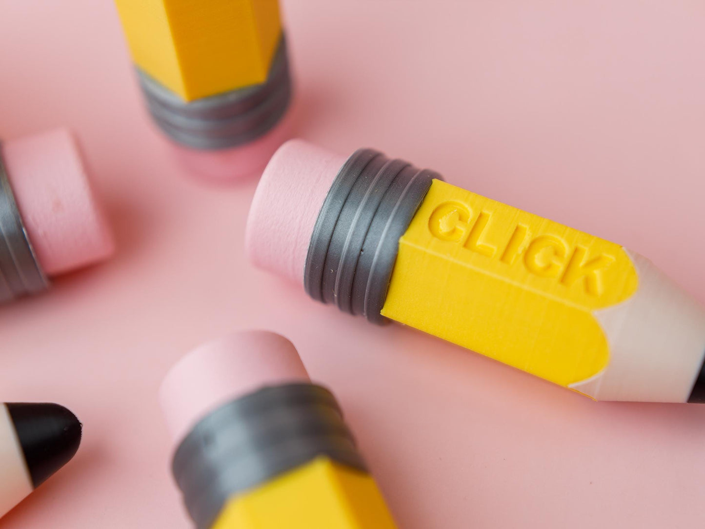 3D printed Pencil Fidget Clicker Gift for Teacher Keep Calm and click fidget