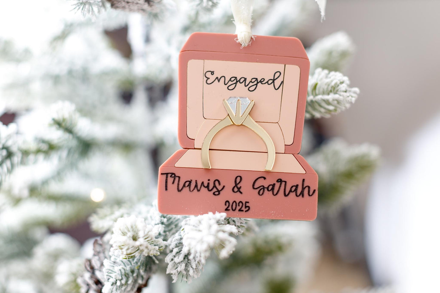 Engagement Christmas Ornament Couple Christmas Ornament Engagement Ring Ornament Christmas 2025