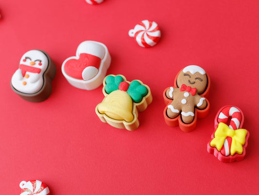 Christmas 3D printed fidget clicker