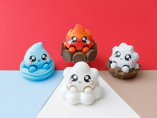 3D printed fidget clickers Sensory desk toy Elements fidget clicker 3D trendy clicker