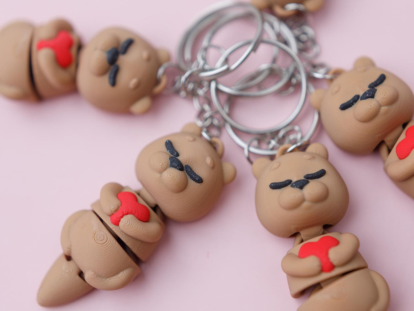 Valentine's Day fidget gift for kids Flexi otters with heart