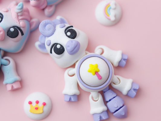 Unicorn Fidget clicker Trendy 3D printed fidget