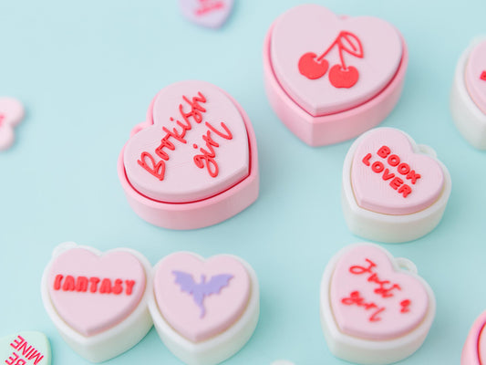 Conversation Heart Fidget Clicker 3D printed Valentines Day Trendy fidget clicker