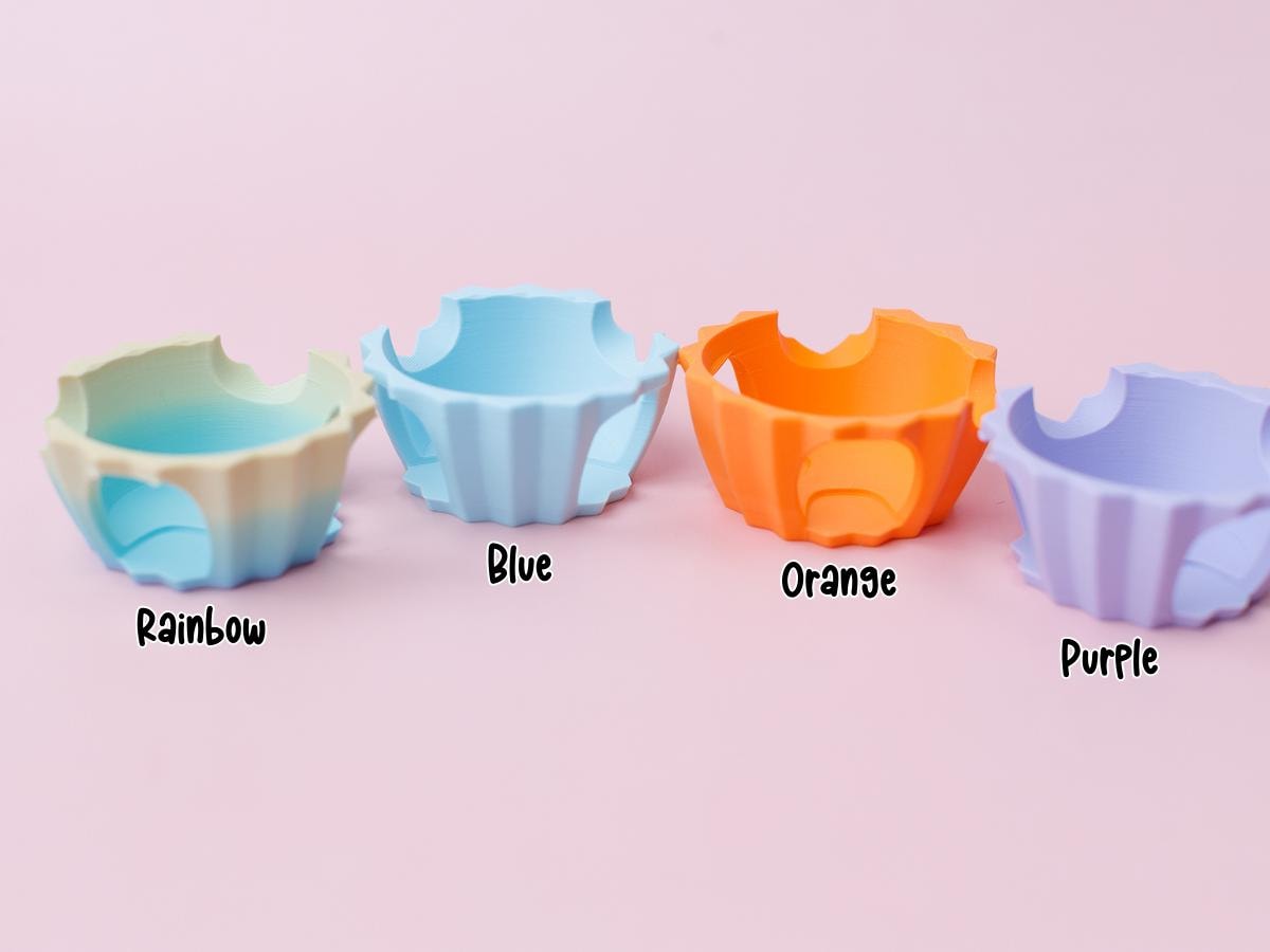 3D printed fidget clickers Sensory desk toy Flexi animal cupcake