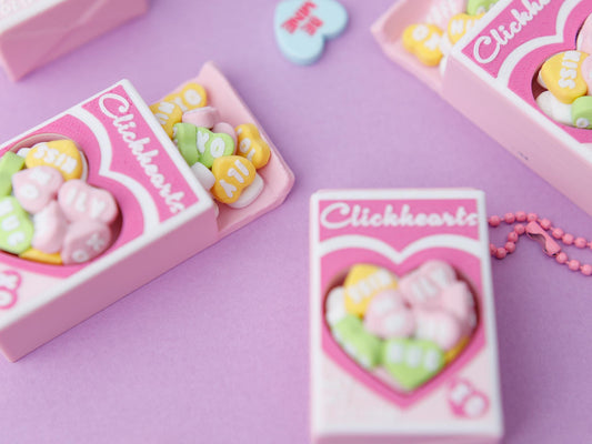 Sweet heart candies fidget clicker 3D printed Valentine's Day fidget clicker