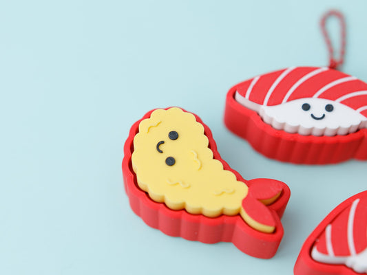 Sushi nigiri and tempura Fidget clicker toy Trendy 3D printed fidget