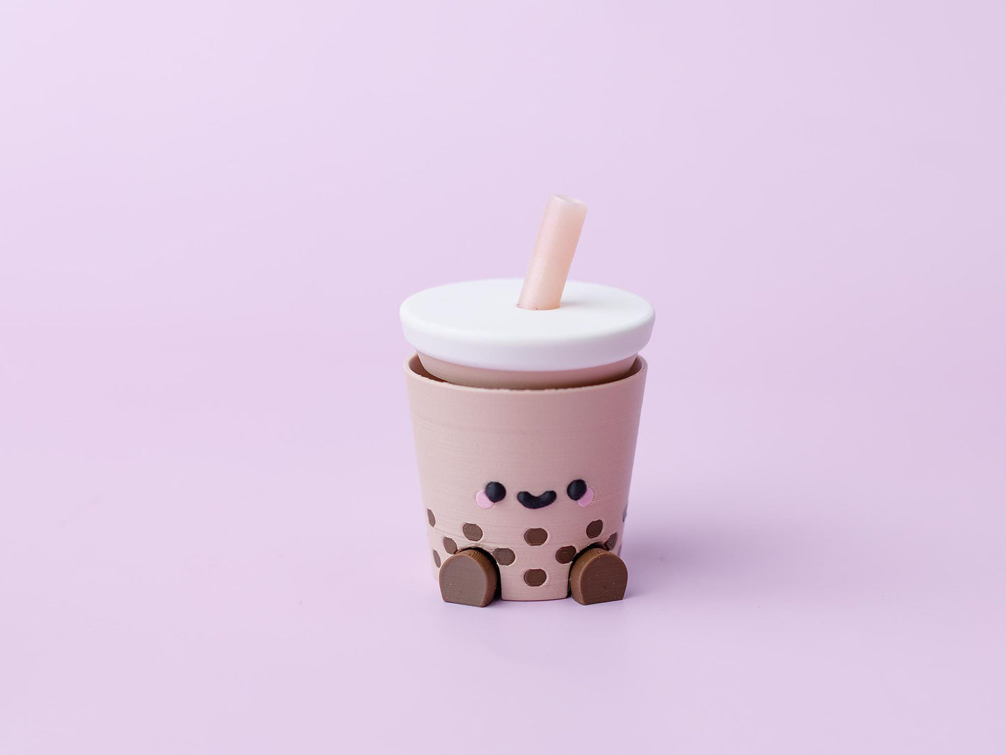 Boba tea Fidget clicker toy Trendy 3D printed Cute fidget clicker