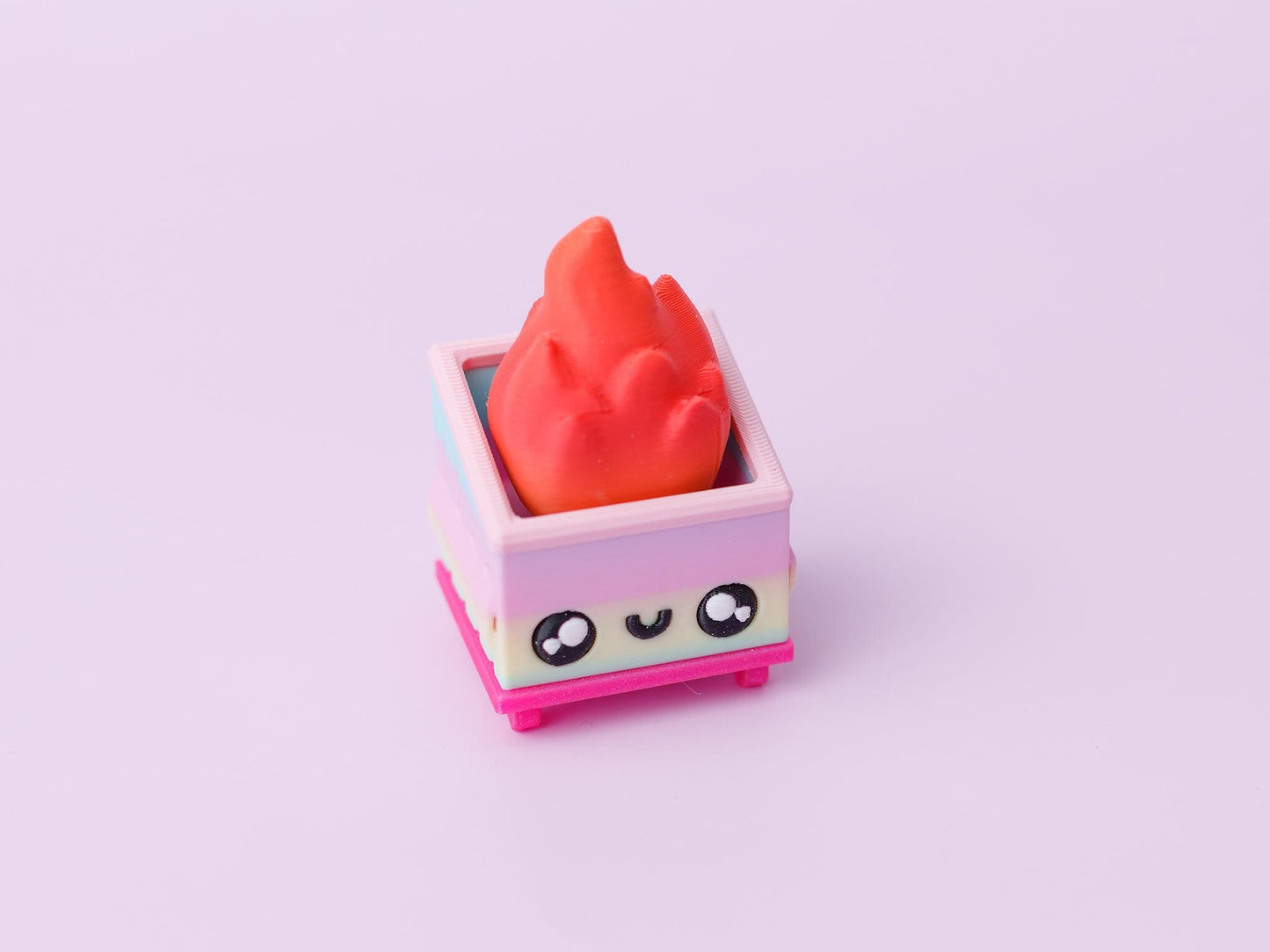 Dumpster fire Fidget clicker toy Trendy 3D printed fidget