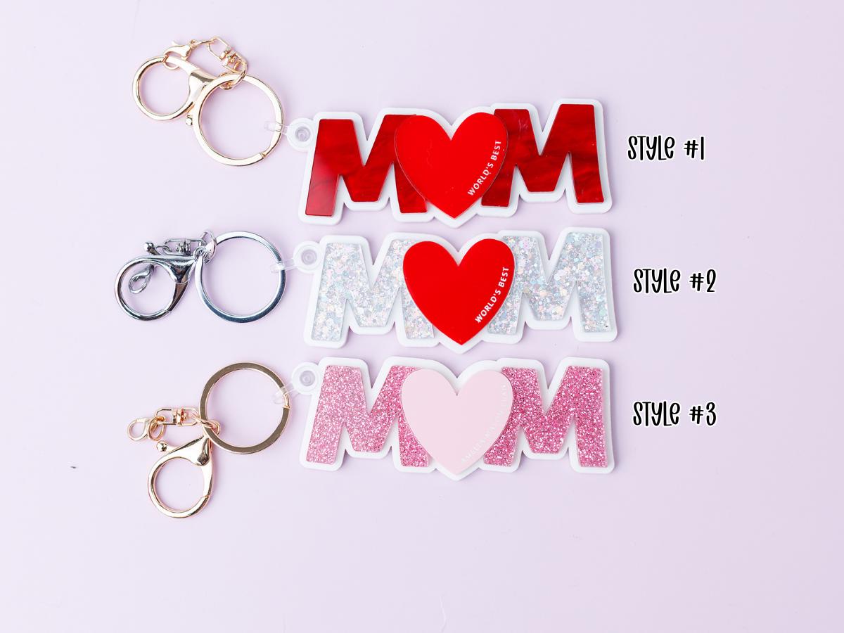 Personalized MOM keychain for Mother's Day World's Best Mom keychain Mother's Day gift