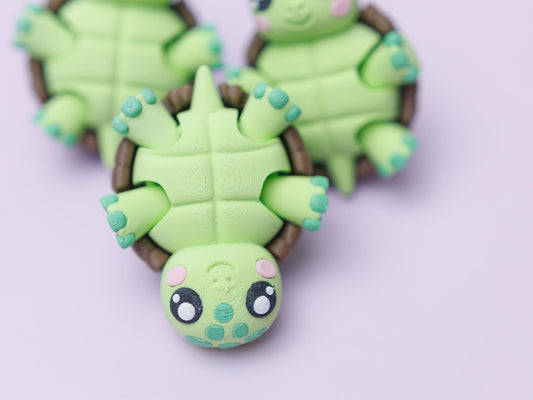 Turtle flexi fidget clickers