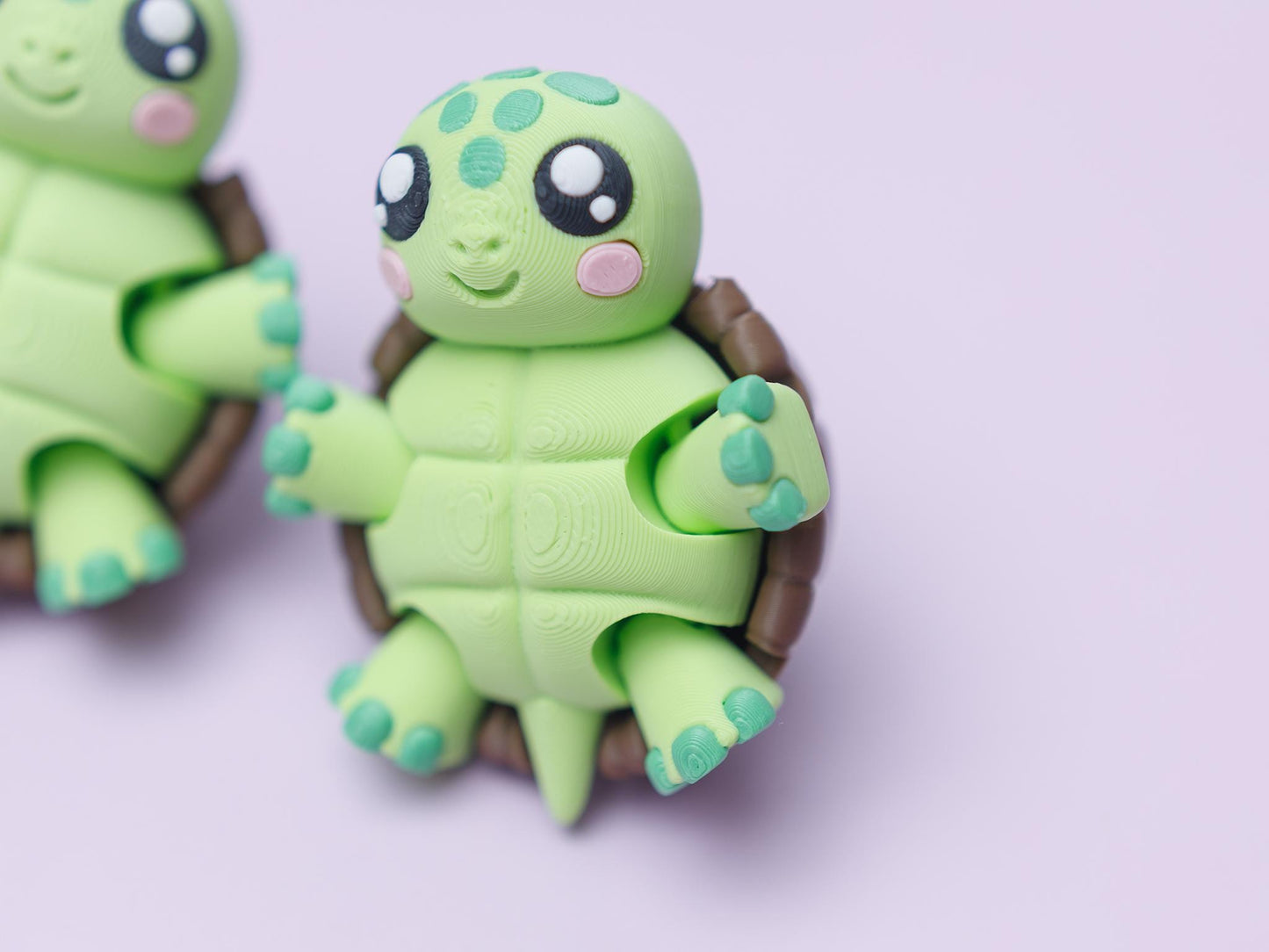 Turtle flexi fidget clickers