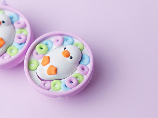 Duck Cereal bowl fidget clicker