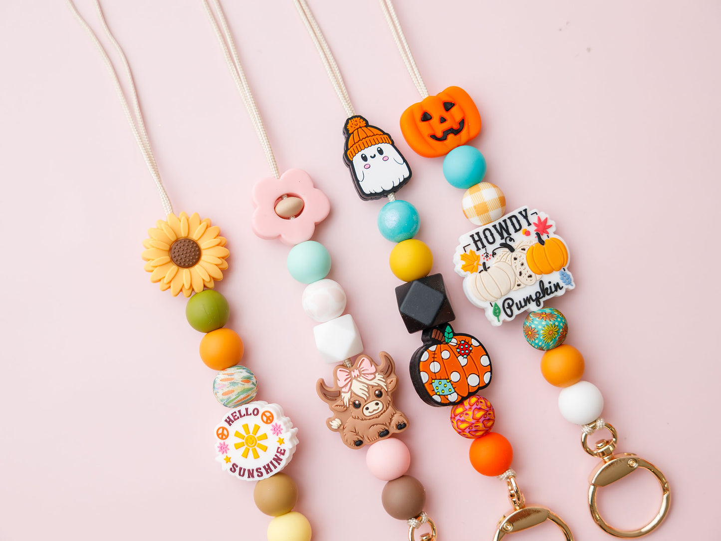 silicone beaded teacher lanyard