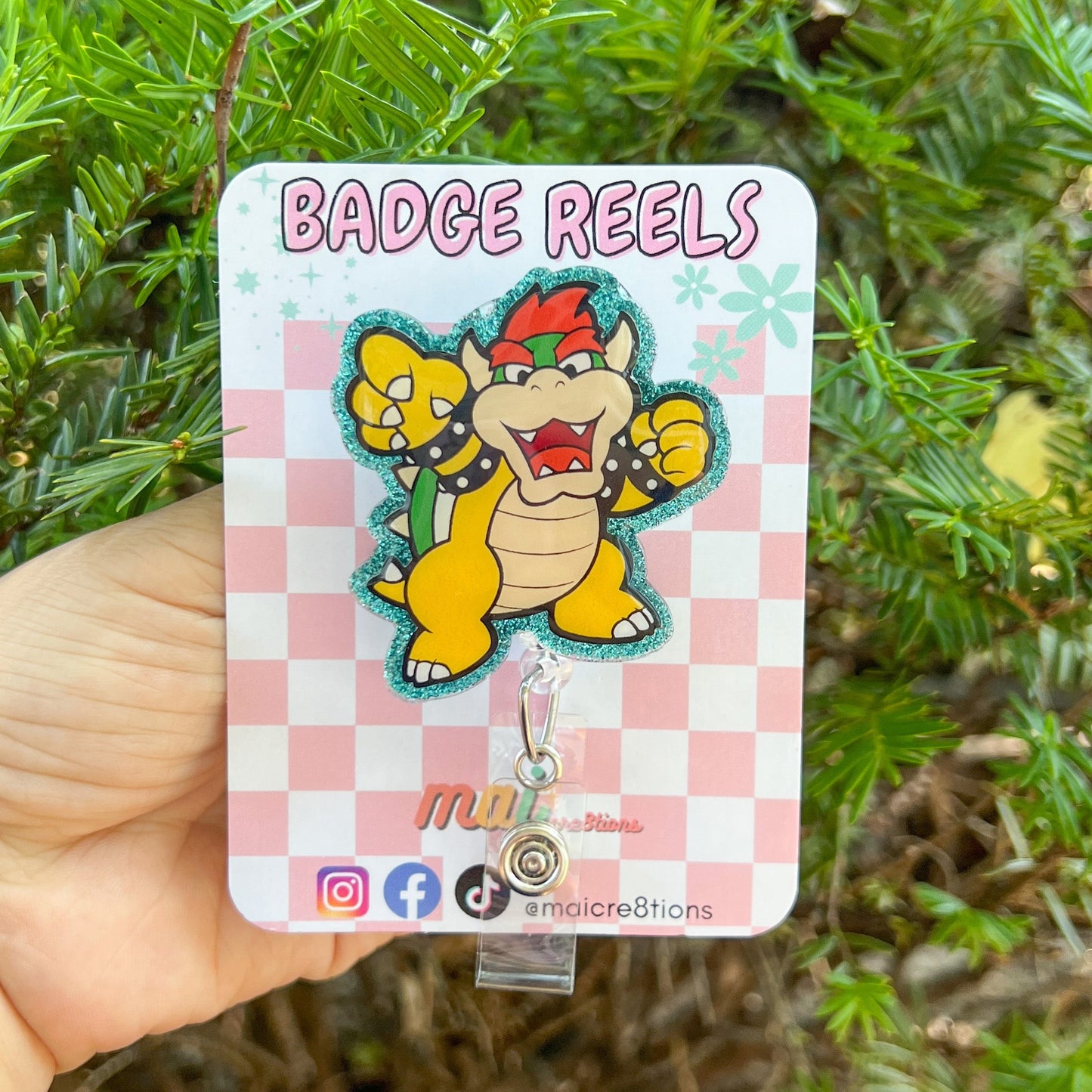 Bowser-Super Maerio Badge Reels