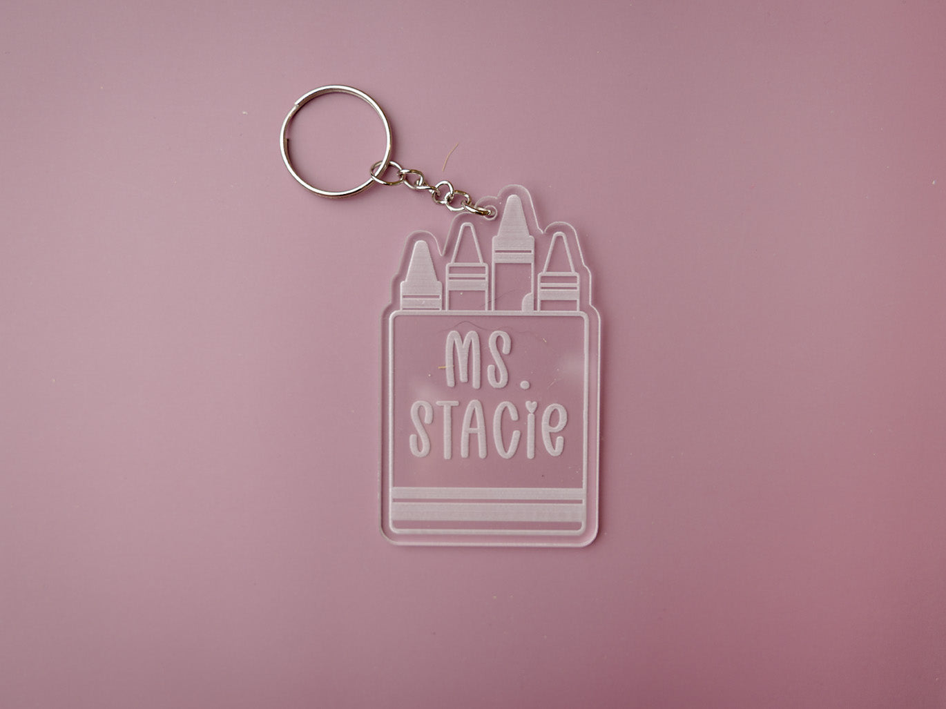 Engraved Acrylic keychain for Teachers - MaiCre8tions