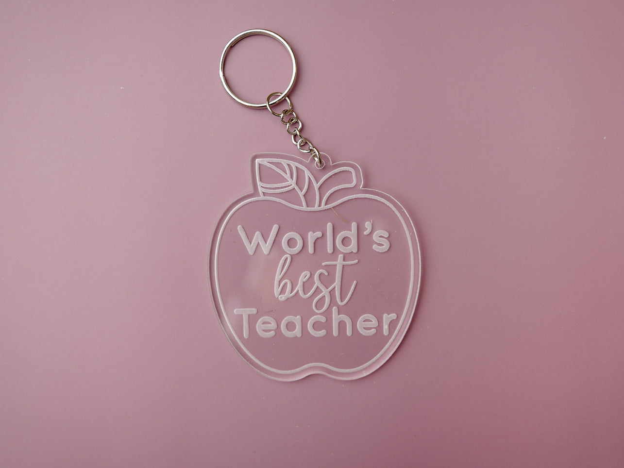 Engraved Acrylic keychain for Teachers - MaiCre8tions