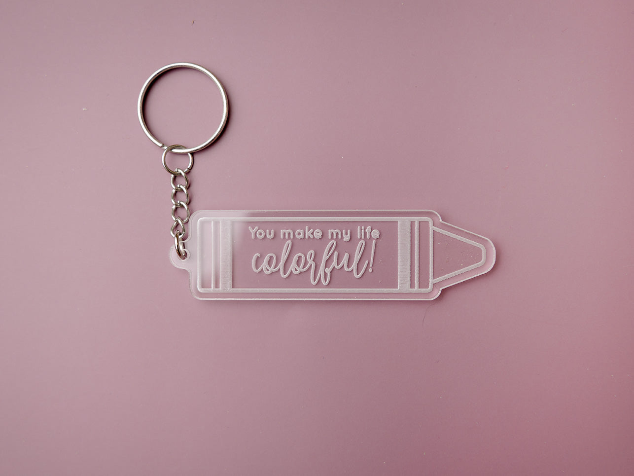 Engraved Acrylic keychain for Teachers - MaiCre8tions