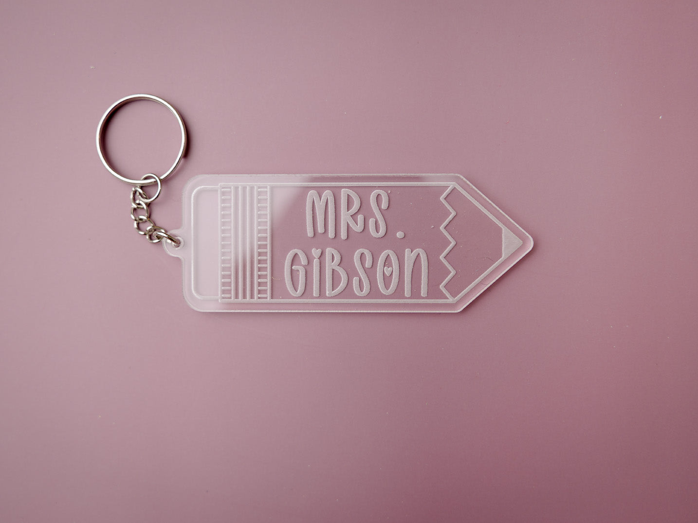 Engraved Acrylic keychain for Teachers - MaiCre8tions