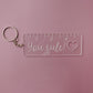 Engraved Acrylic keychain for Teachers - MaiCre8tions