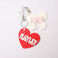 Heart Backpack Name Tag