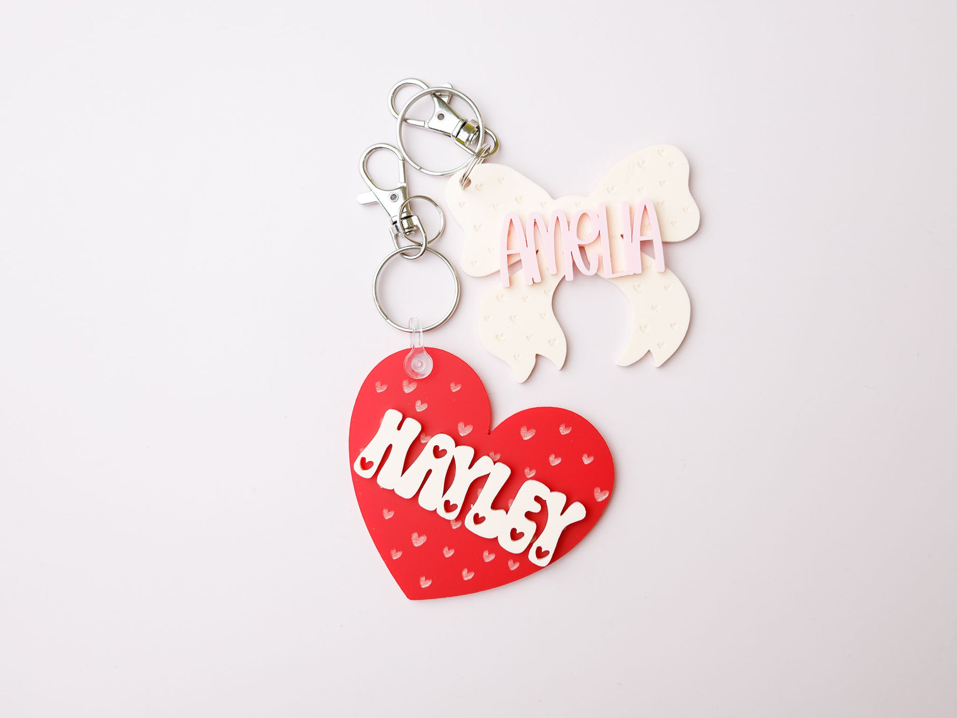 Heart Backpack Name Tag