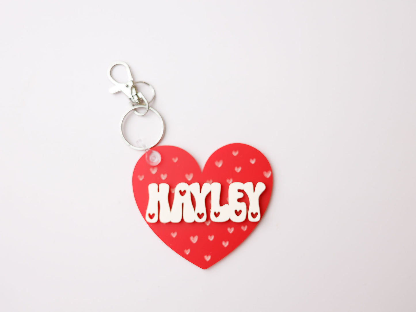 Heart Backpack Name Tag