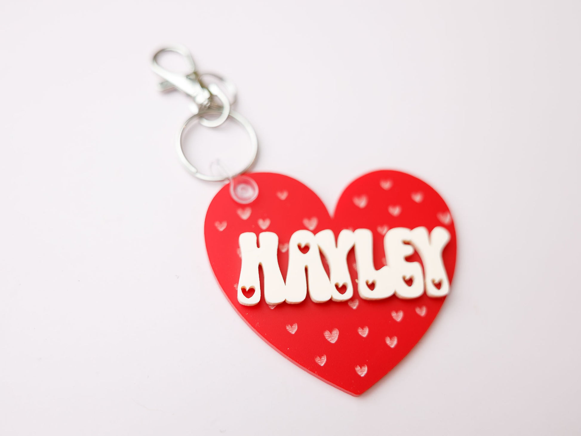 Heart Backpack Name Tag