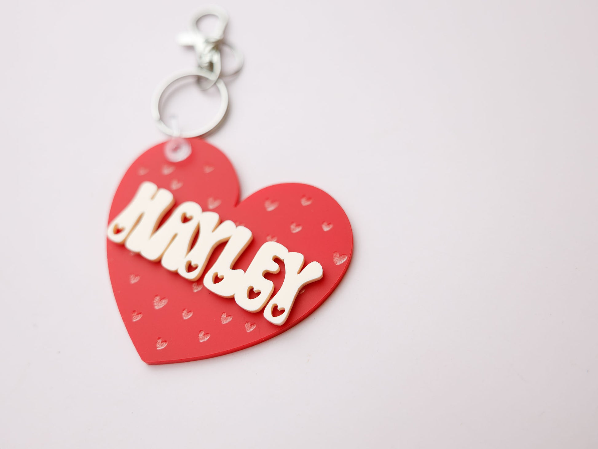 Heart Backpack Name Tag