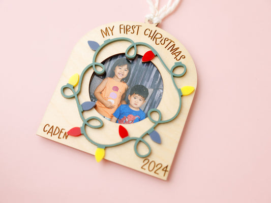 Personalized First Christmas ornament