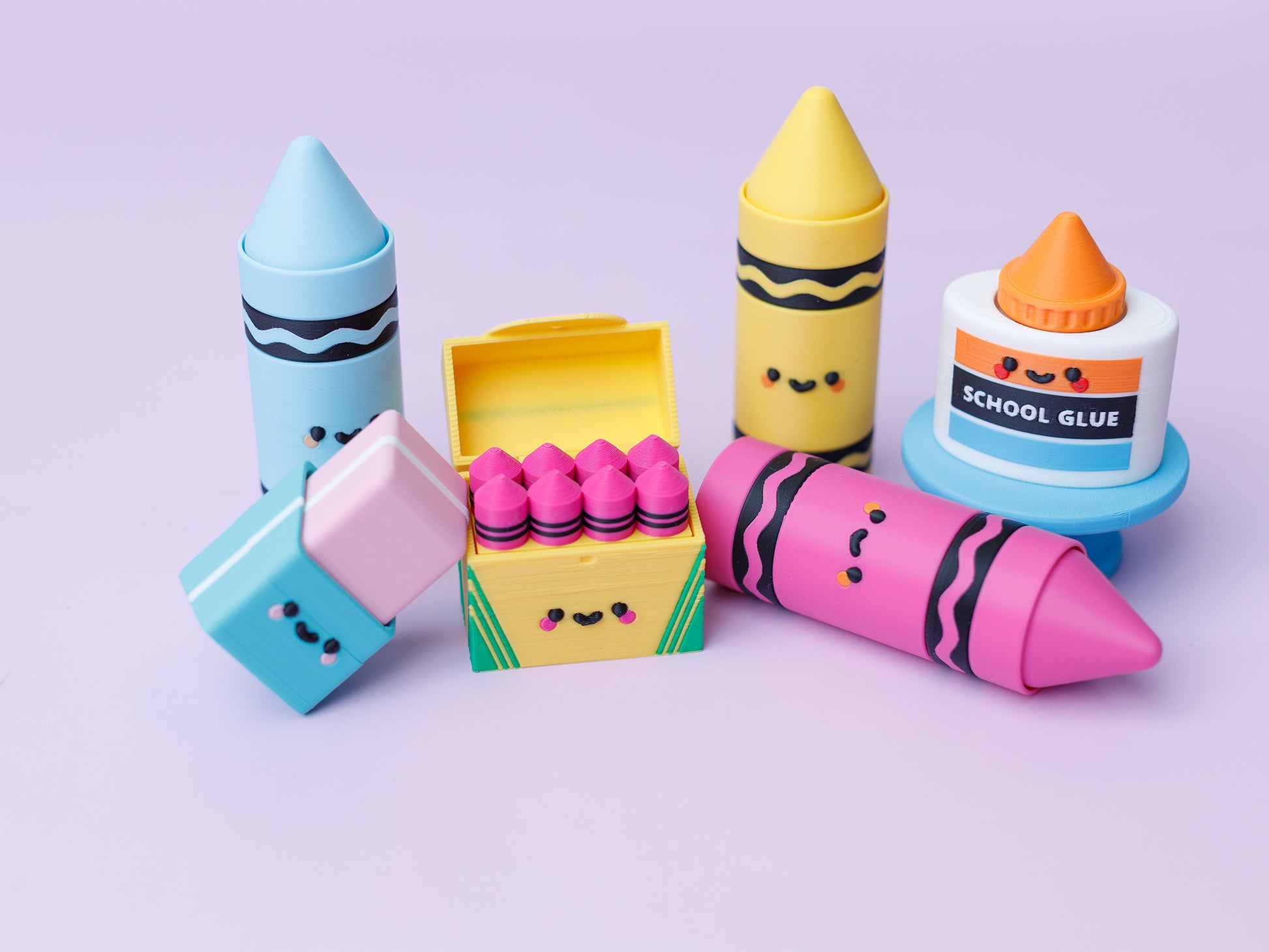 Back to school collection 3D printed fidget clickers