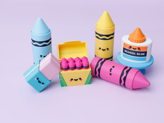 Back to school collection 3D printed fidget clickers