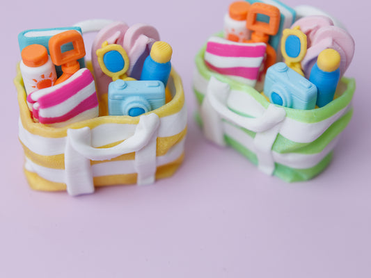Beach basket 3D printed fidget clickers