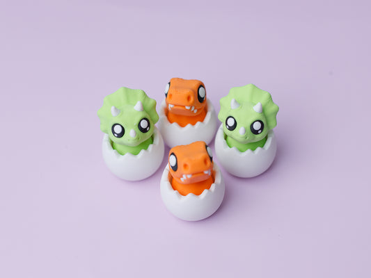 Baby dinosaur 3D printed fidget clickers