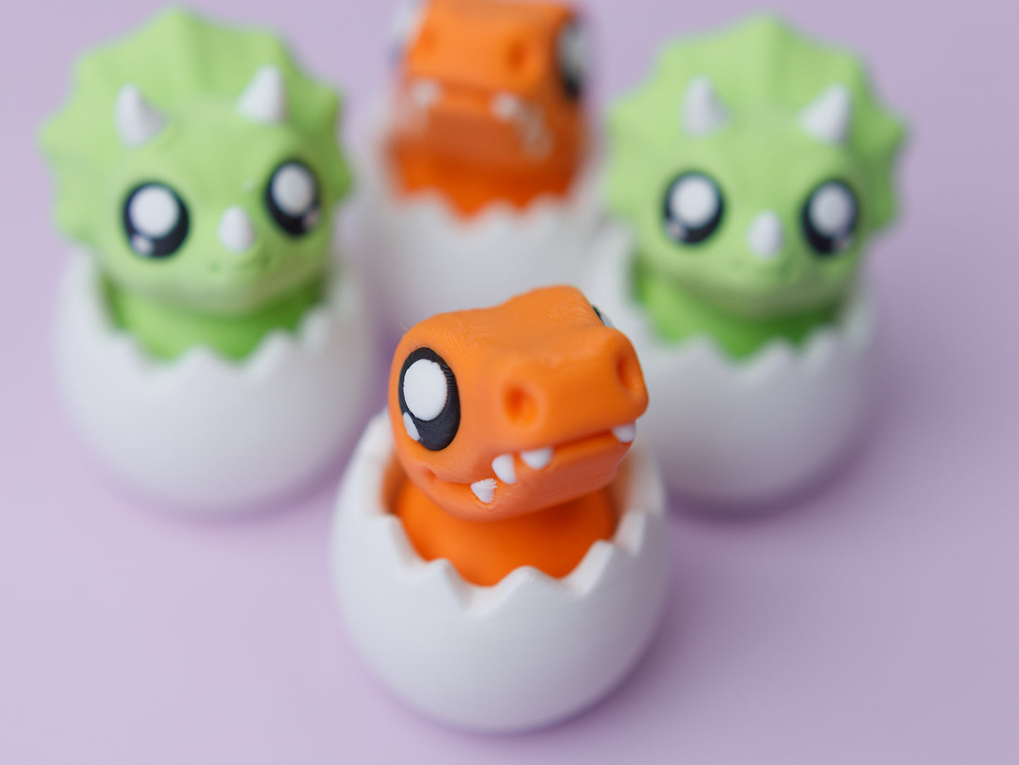 Baby dinosaur 3D printed fidget clickers