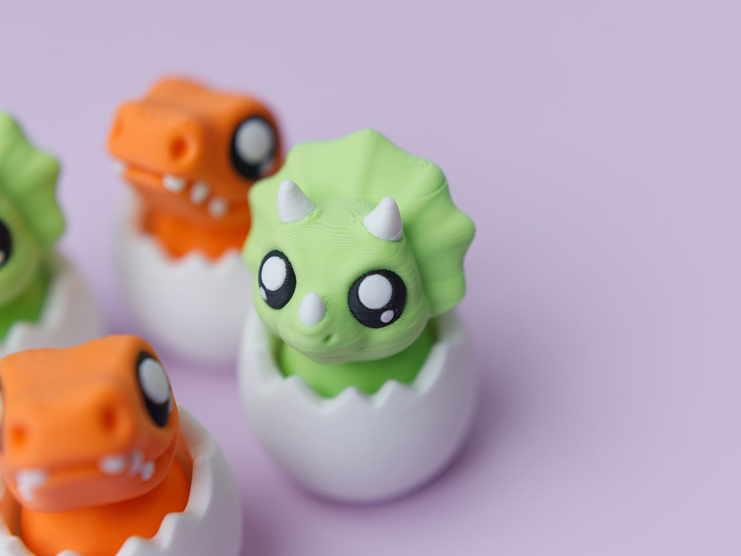Baby dinosaur 3D printed fidget clickers
