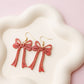 Bow acrylic earrings