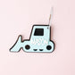 Bulldozer backpack tag