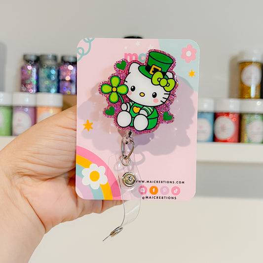 Hello Kitty St. Patricks Day Badge Reels Phone Grip