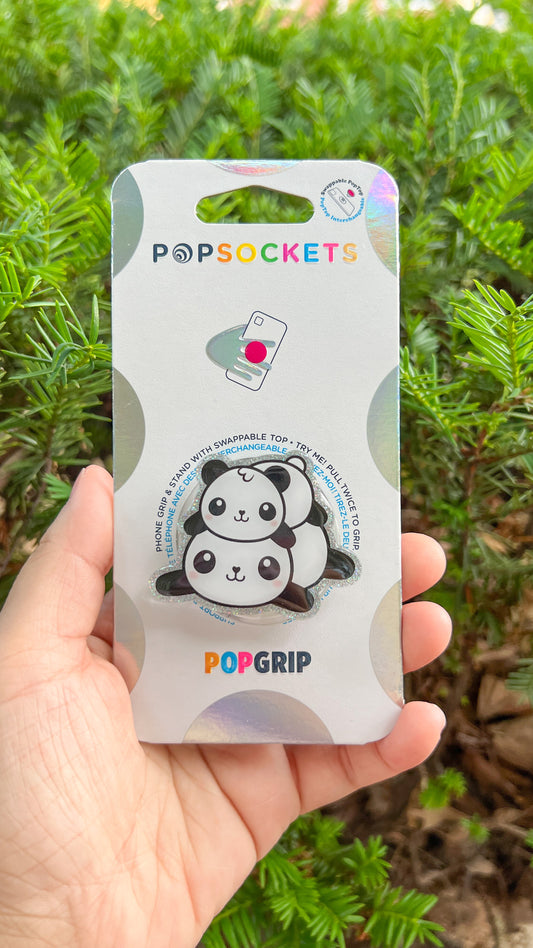 Lazy Panda pop sockets phone grip