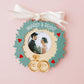 Married and Bright Christmas ornament 